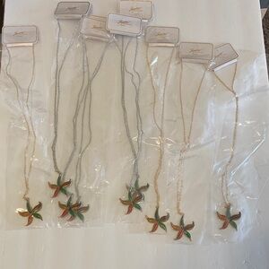 Elegant Multicolor Starfish Pendant Necklace